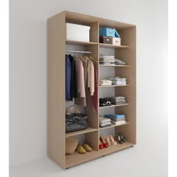 Шкаф-купе 2-х дверный Акцент-Лайт Д 1000х600 Дуб крафт золотой