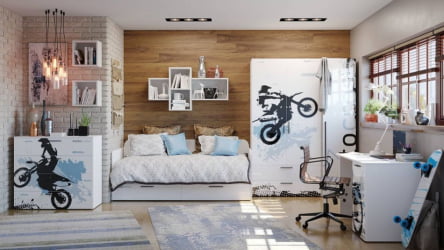 Диван-кровать Мотокросс ЛД 535.090.000 Серый шелк