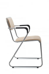 Кресло Nix Plus RCH OMKL-04 Бежевый/Металл окрашенный Хром