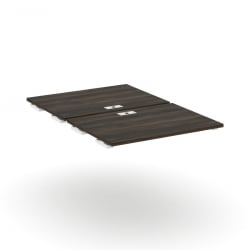 Двойной стол-приставка к двум опорным тумбам/шкафам CONCEPT CN.DSPR-005 Дуб Мали Белый