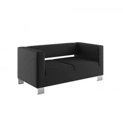 Черный диван ГРИН 2Д Еуролине 9100 / Euroline