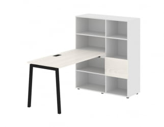 Рабочая станция EDIS ELRST 1113 Ясень Траун Черный Белый