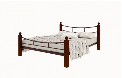 Кровать 120 на 190 София Lux plus 1200х1900 Коричневая