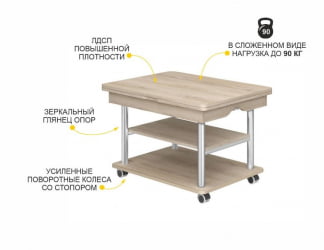 Журнально-обеденный стол Агат-22.2 Кронберг