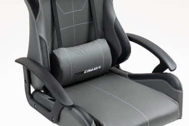 Кресло спортивное TopChairs Wyvern серо-черный
