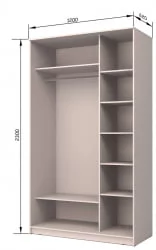 Двустворчатый шкаф Хит-23-12-15 Дуб млечный