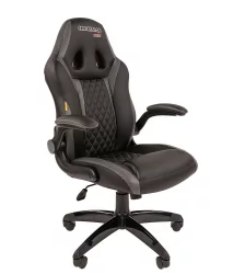 Кресло геймерское CHAIRMAN GAME 15 Черный Серый