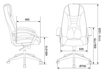 Кресло игровое Zombie 8 Blue
