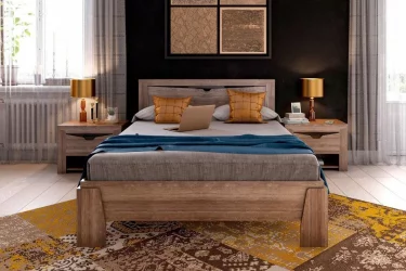 Кровать 120 на 200 Соренто 21 Дуб Стирлинг