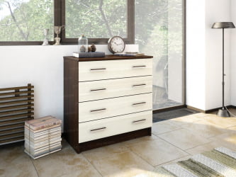 Комод в гостиную Ясень шимо темный/Ясень шимо светлый