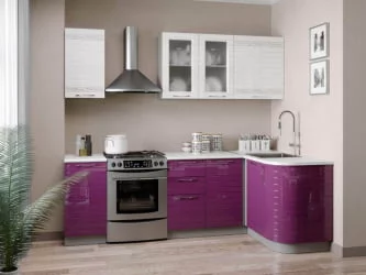 Тумба кухонная угловая 1000 Анастасия ЛД 021.062.000 Ежевика