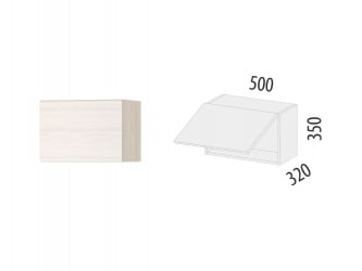 Антресоль (с системой плавного закрывания) Графит 74.103 Сосна Астрид /Ваниль