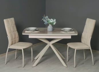 Обеденный стол Орфей 46 (04) Мрамор бежевый