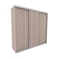 Шкаф-купе без зеркал Акцент-Сим Д 1800х600 Ясень шимо светлый