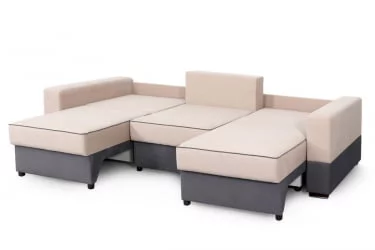 Диван-кровать Бостон 2400 Стандарт Бежево-темно-серый
