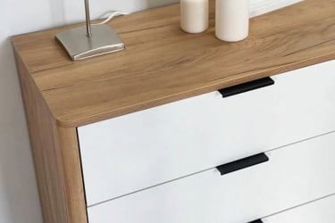 Комод Адам MSA-02 дуб крафт золотой/белое дерево