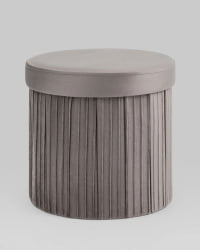 Пуф складной с ящиком Store Round антрацитовый