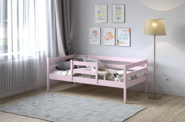 Детская кровать от 3 до 7 лет RooRoom VK-11р Розовая
