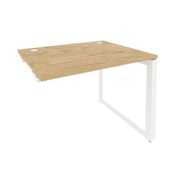 Стол-приставка на О-образном м/к к опорным элементам ONIX O.MO-SPR-1.8 Тиквуд Светлый/Белый