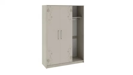 Шкаф Бостон Ясень шимо/Бежевый глянец