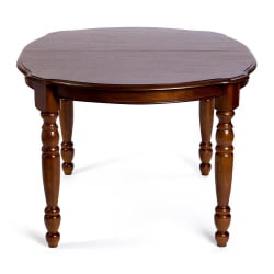 Стол обеденный раскладной VAN HORN 4272 дерево гевея, 1067 x1372+457(1829) x749мм, HN GLAZE light