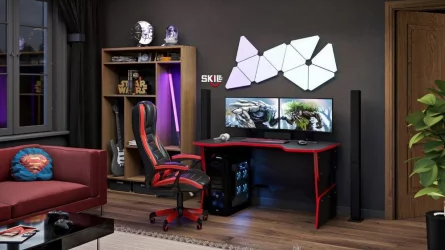 Компьютерный стол SKILL SSTG 1385 Металлик