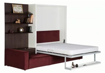 Мебель-трансформер Смарт 1 3-в-1 1400 левый Белая шагрень