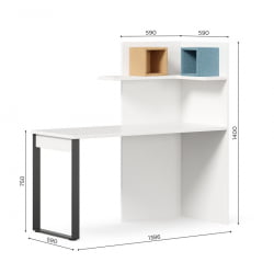 Cтолик для ноутбука Милтон ЛД 537.080.000 Белый Шенилл