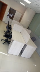 Экран разделительный прямой Glassy 5.14.14 Дуб сантана светлый