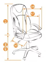 Кресло руководителя Twister черный+бежевый 36-6,36-34