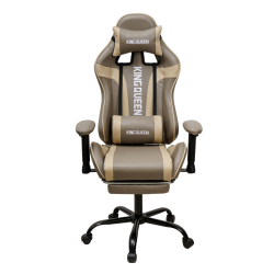 Кресло 896 KINGQUEEN, цвет светло-серый/бежевый 896-lgray-beige