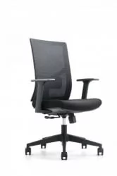 Кресло офисное СИЛЬВИЯ LB Черная сетка