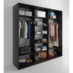 Шкаф-купе 3-х дверный Акцент-Дуэт КЛ 1800х600 Венге