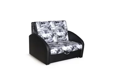 Диван-кровать Оливер Стандарт Москва серый Домус черный