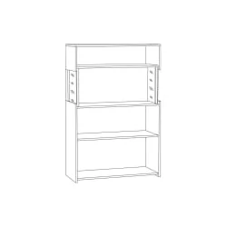 Комод с витриной Трувор 13.306