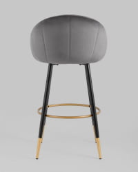 Стул Наоми барный велюр Серый