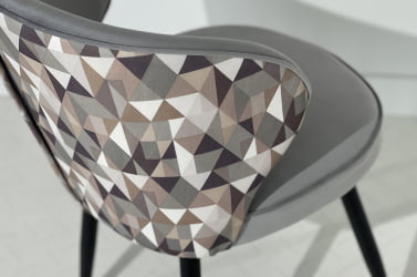 Стул Остин (серый (велюр)/черный)