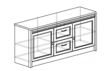 Тумба Лючия 191 Дуб Оксфорд серый