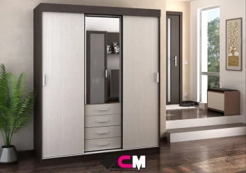 Шкаф-купе Лидер 3 Венге-дуб белфорд