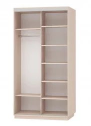 Шкаф-купе двухдверный Экспресс Дуо 1200х2400h Париж/Белый снег