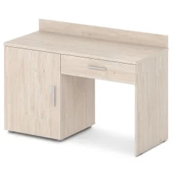 Стол с тумбой левый Ornata 	Н-440 Л Дуб Верцаска Светлый