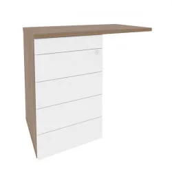 Тумба приставная (TIP-ON) (универсальная л/пр) ONIX O.TPU-4 TIP Дуб Аризона/Белый