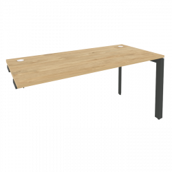 Стол-приставка на П-образном м/к к опорным элементам ONIX O.MP-SPR-4.7 Тиквуд Светлый/Антрацит
