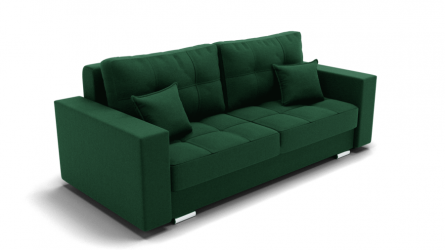 Диван Талисман-1 (ЗР) Цвет фасада: Зеленый; Тип: Прямой; Материал фасада: Металл/Велюр