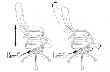 Кресло руководителя Бюрократ CХ-608/ЕCО Черный / CH-608/ECO