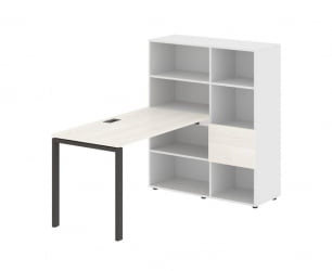 Рабочая станция EDIS EURST 1113 Ясень Траун Мокко Белый