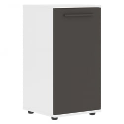 Шкаф колонка с глухой малой дверью EDIS ELCS 42.1 Мокко Мокко Белый