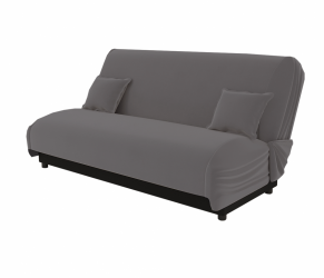 Диван велюр Париж (Berhouse) Цвет фасада: Серый; Тип: Прямой; Материал фасада: Металл/Велюр