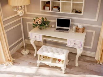 Стол письменный Маркиза ЛД 517.045.000 Алебастр