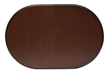 Раздвижной овальный стол Eva (EV-T4EX) дерево гевея/мдф, 120+39х80х75см, Tobacco